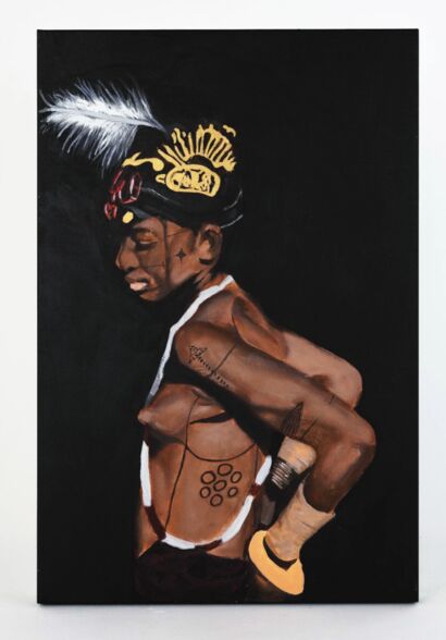 Lady with the Feather - a Paint Artowrk by Soldier